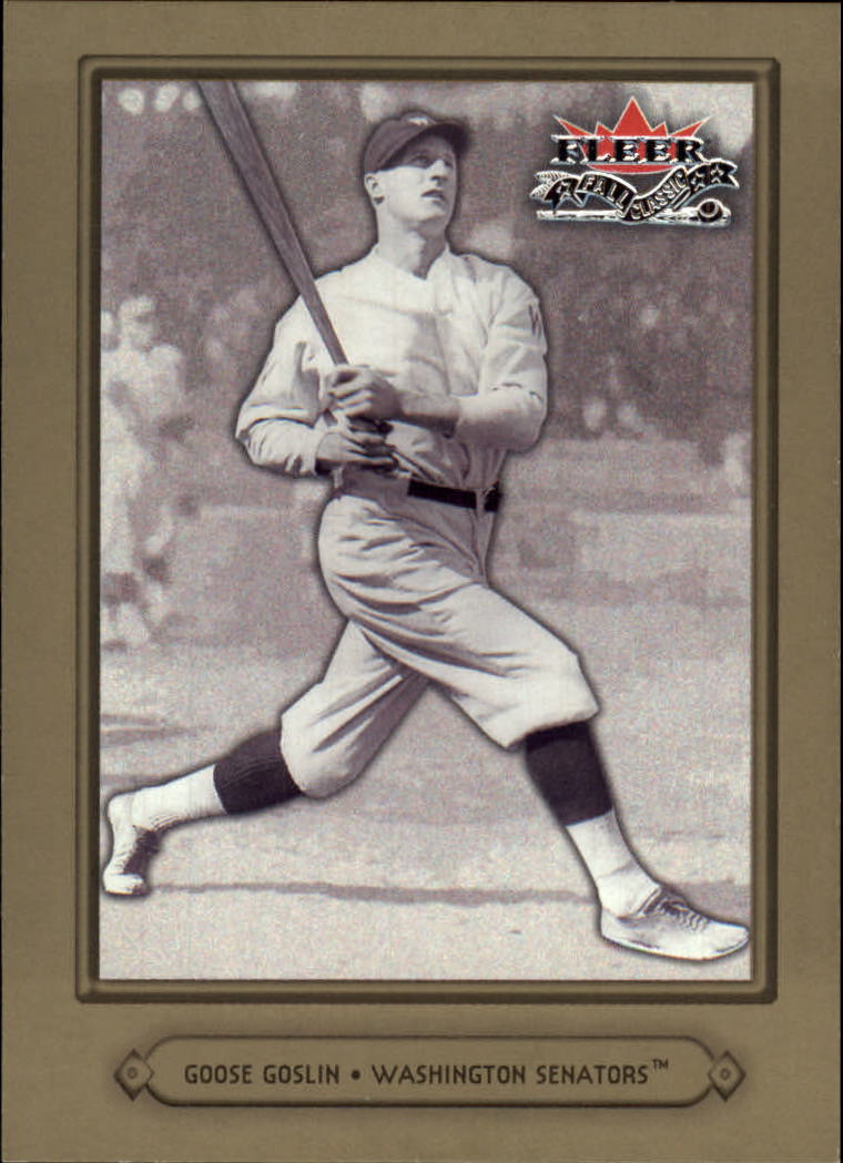 2002 Fleer Fall Classics #87A Goose Goslin Senators