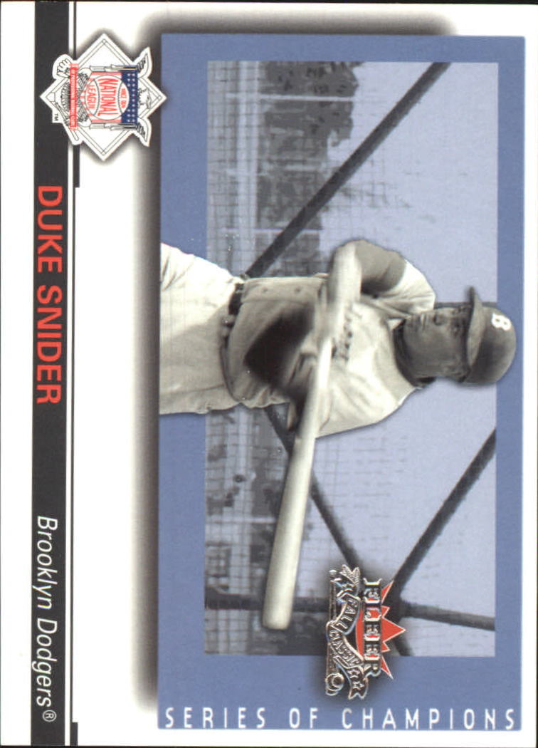 2002 Fleer Fall Classics Series of Champions #16 Duke Snider