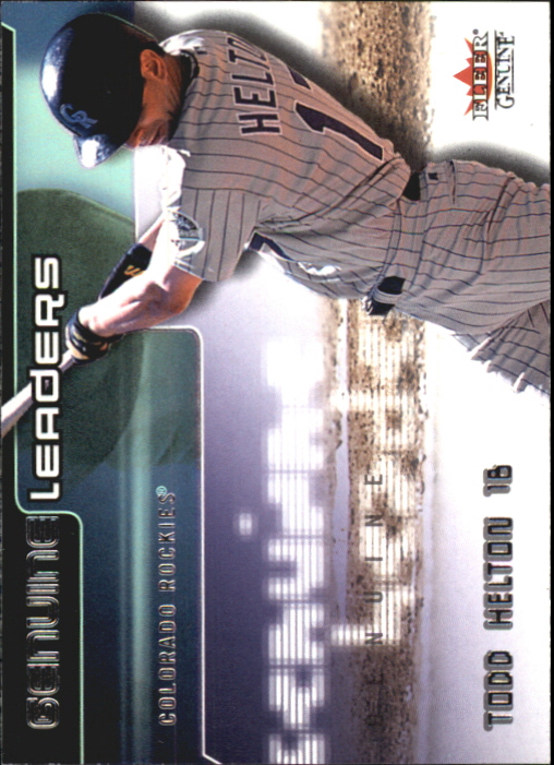 2002 Fleer Genuine Leaders #2 Todd Helton