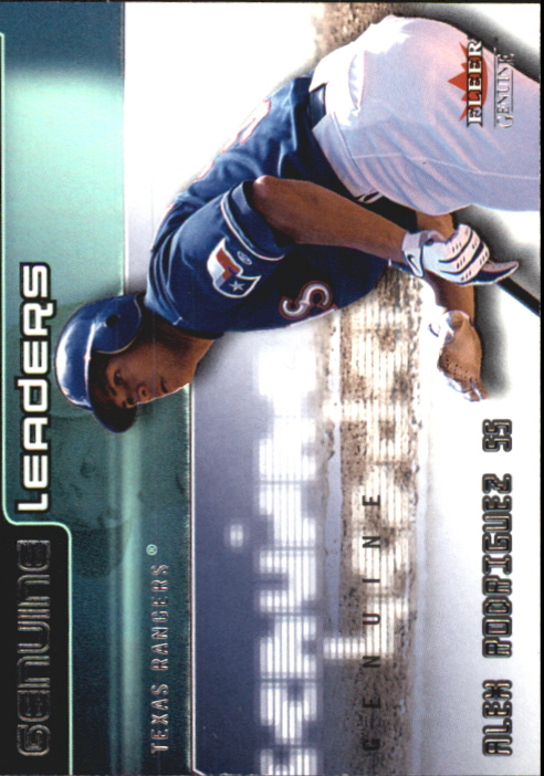 2002 Fleer Genuine Leaders #3 Alex Rodriguez