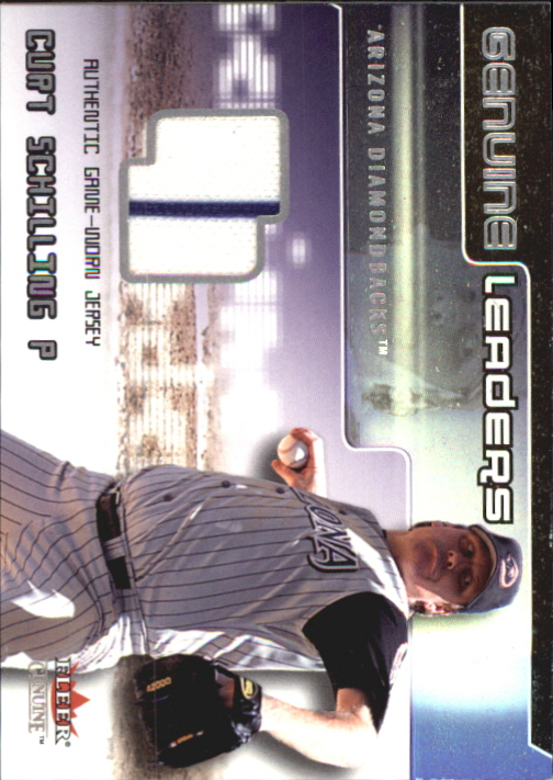 2002 Fleer Genuine Leaders Game Jersey #7 Curt Schilling