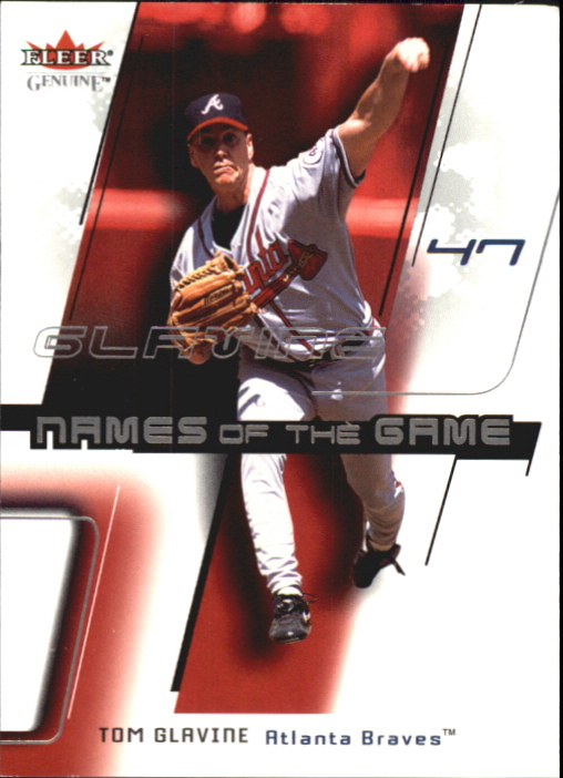 2002 Fleer Genuine Names of the Game #17 Tom Glavine