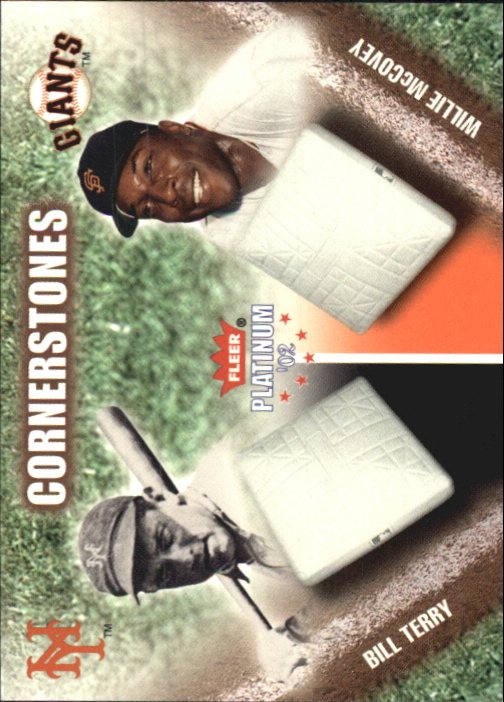 2002 Fleer Platinum Cornerstones Numbered #27 B.Terry/W.McCovey