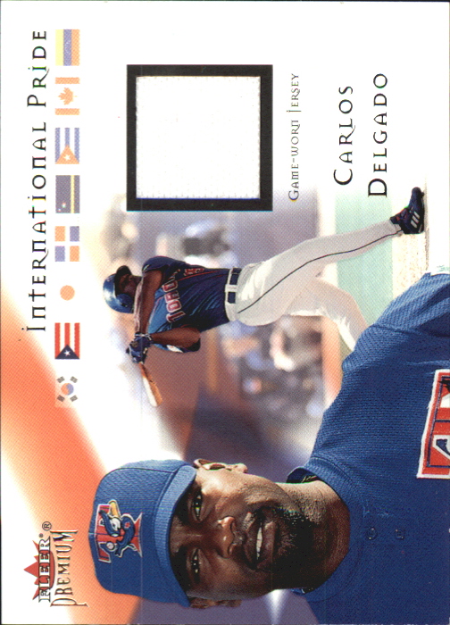 2002 Fleer Premium International Pride Game Used #1 Carlos Delgado Jsy