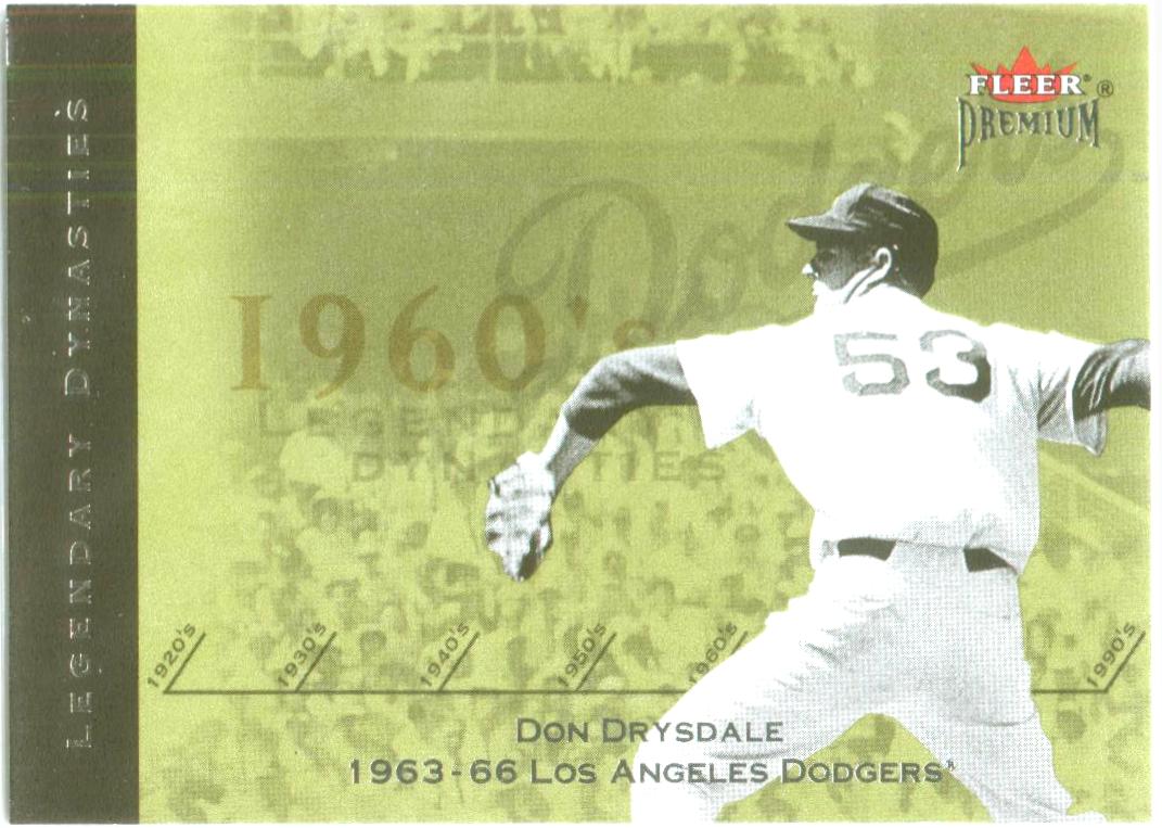 2002 Fleer Premium Legendary Dynasties #18 Don Drysdale
