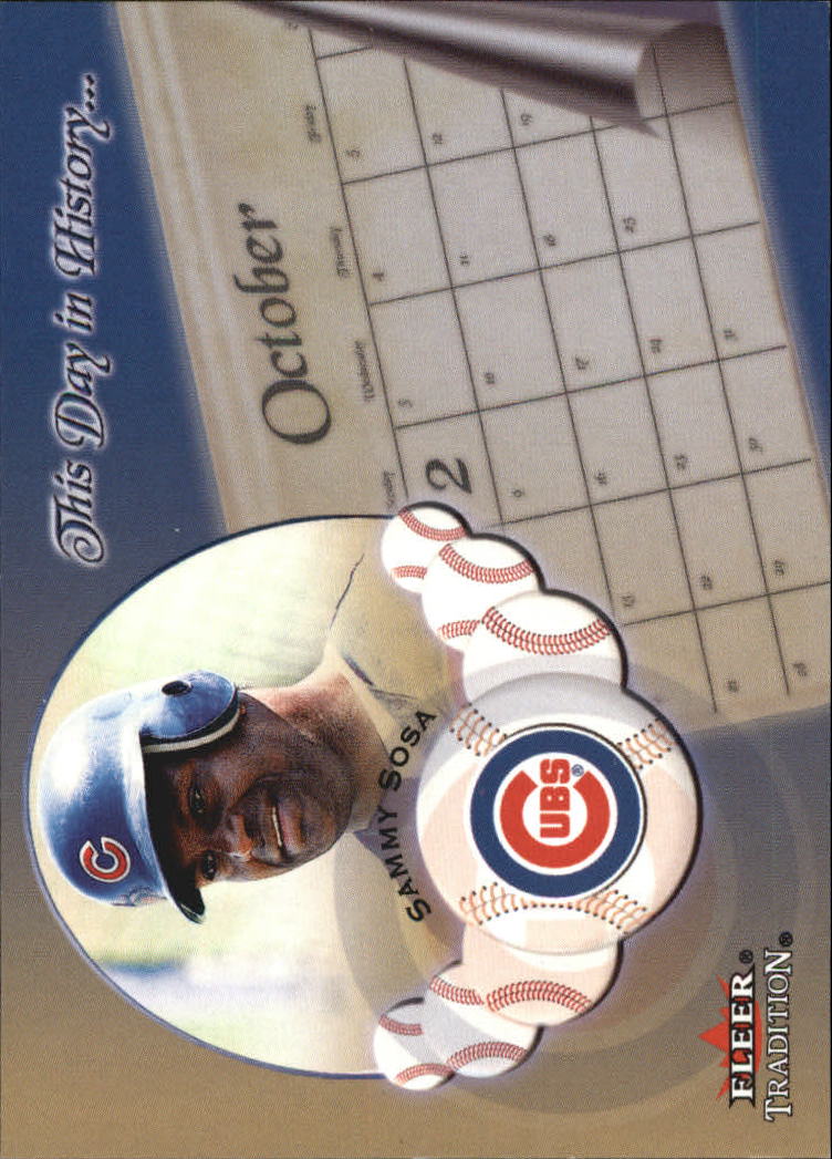 2002 Fleer Tradition This Day in History #11 Sammy Sosa