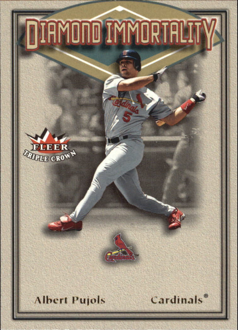 2002 Fleer Triple Crown Diamond Immortality #6 Albert Pujols