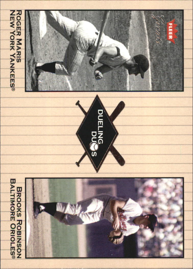 2002 Greats of the Game Dueling Duos #9 B.Robinson/R.Maris