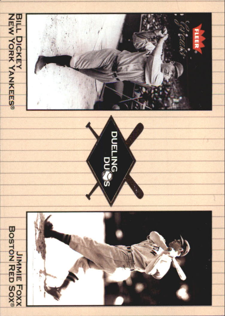 2002 Greats of the Game Dueling Duos #16 J.Foxx/B.Dickey