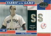 2002 Leaf Certified Fabric of the Game #27PS Phil Rizzuto/10