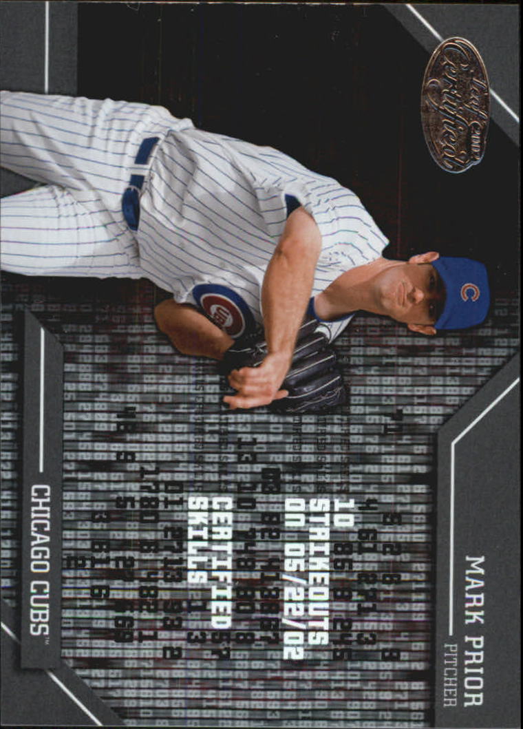 2002 Leaf Certified Skills #13 Mark Prior
