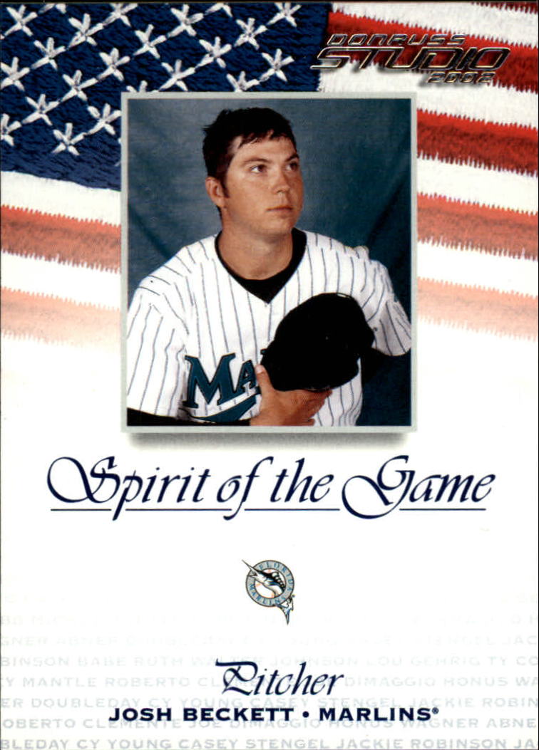 2002 Studio Spirit of the Game #46 Josh Beckett