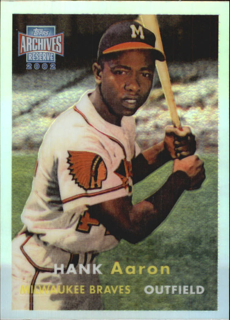 2002 Topps Archives Reserve #61 Hank Aaron 57 front image