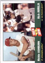 2002 Topps Heritage Then and Now #TN5 R.Ashburn/R.Aurilia