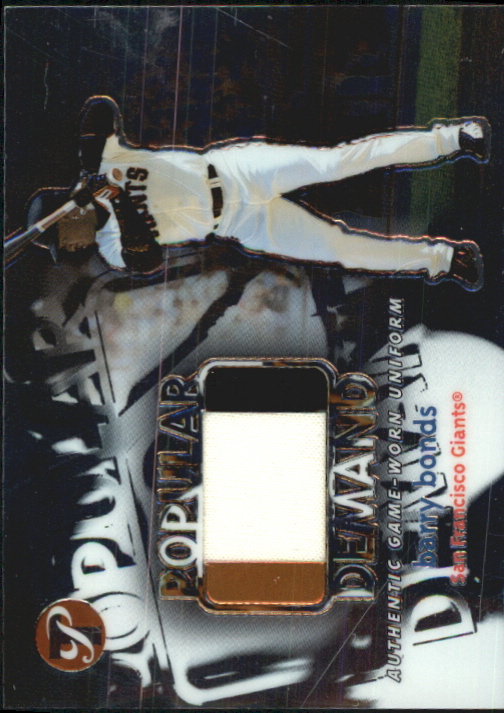 2002 Topps Pristine Popular Demand #BBO Barry Bonds Uni