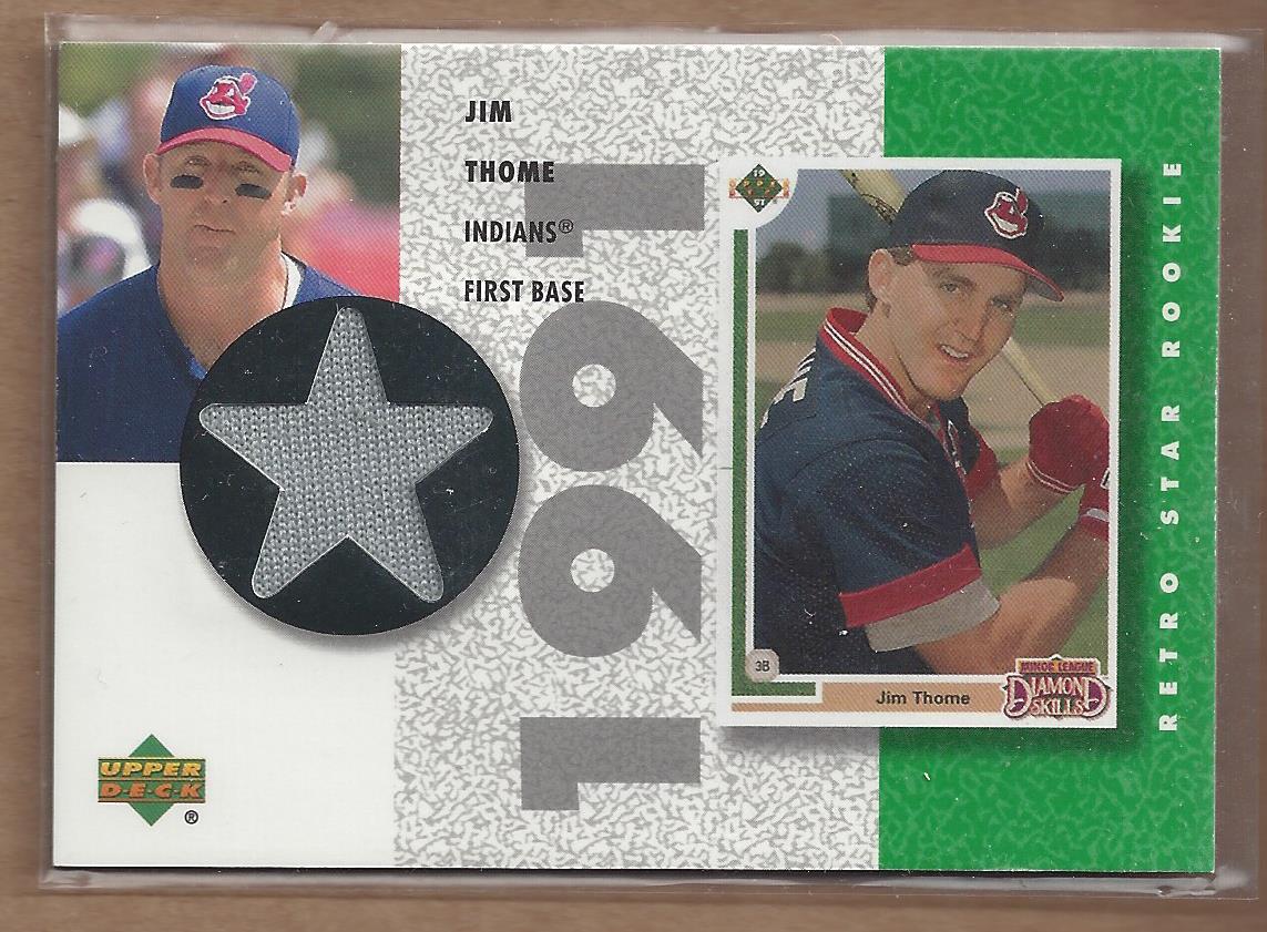 2002 UD Authentics Retro Star Rookie Jerseys #SRJT Jim Thome