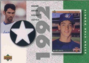 2002 UD Authentics Retro Star Rookie Jerseys #SRSG Shawn Green