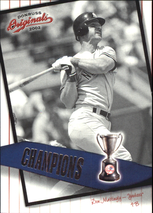2002 Donruss Originals Champions #23 Don Mattingly