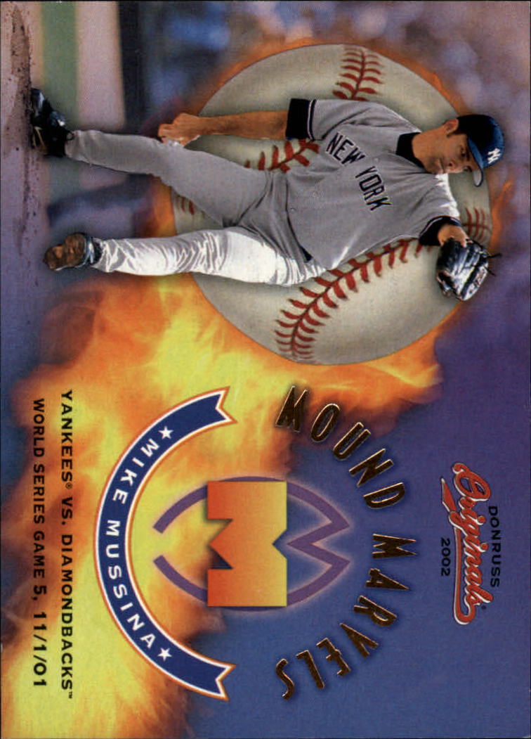 2002 Donruss Originals Mound Marvels #7 Mike Mussina