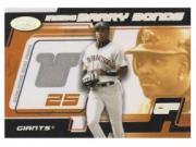 2002 Hot Prospects Inside Barry Bonds Memorabilia #2 B.Bonds Away Pants/900