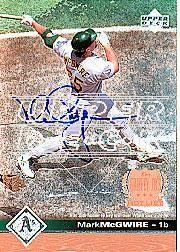 2002 Upper Deck 40-Man Mark McGwire Autograph Buybacks #15 Mark McGwire 97 GHL/2