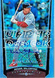 2002 Upper Deck 40-Man Mark McGwire Autograph Buybacks #28 Mark McGwire 99 ENC/6