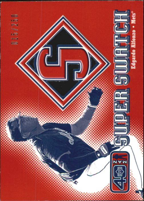 2002 Upper Deck 40-Man Super Swatch #SEA Edgardo Alfonzo