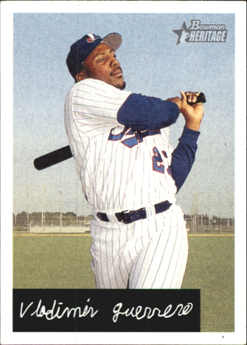 2002 Bowman Heritage Black Box #222 Vladimir Guerrero