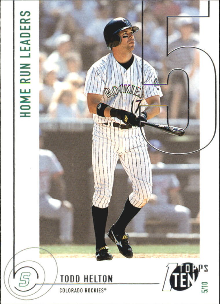 2002 Topps Ten #36 Todd Helton HR