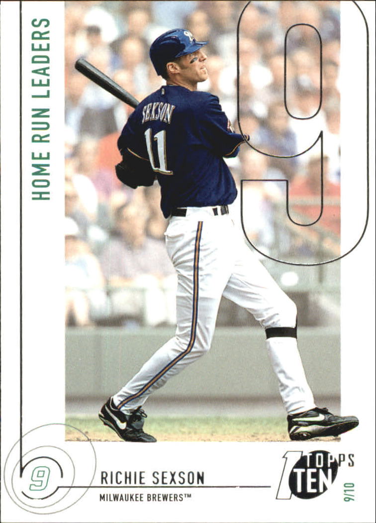 2002 Topps Ten #39 Richie Sexson HR