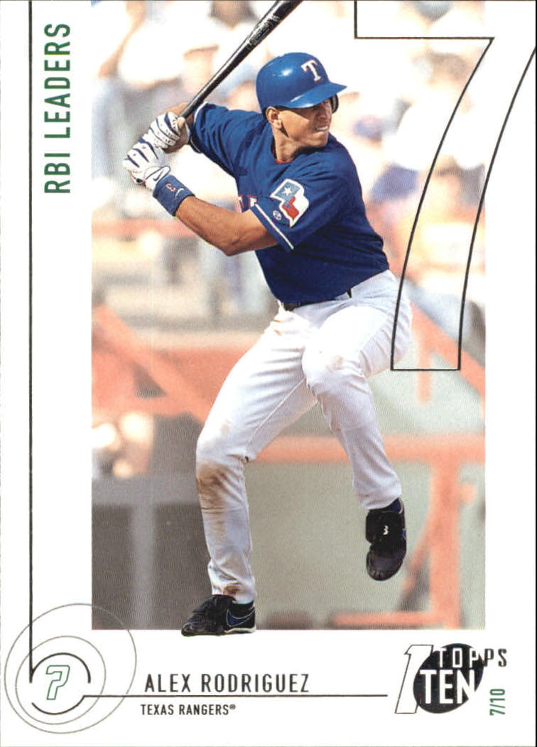 2002 Topps Ten #48 Alex Rodriguez RBI