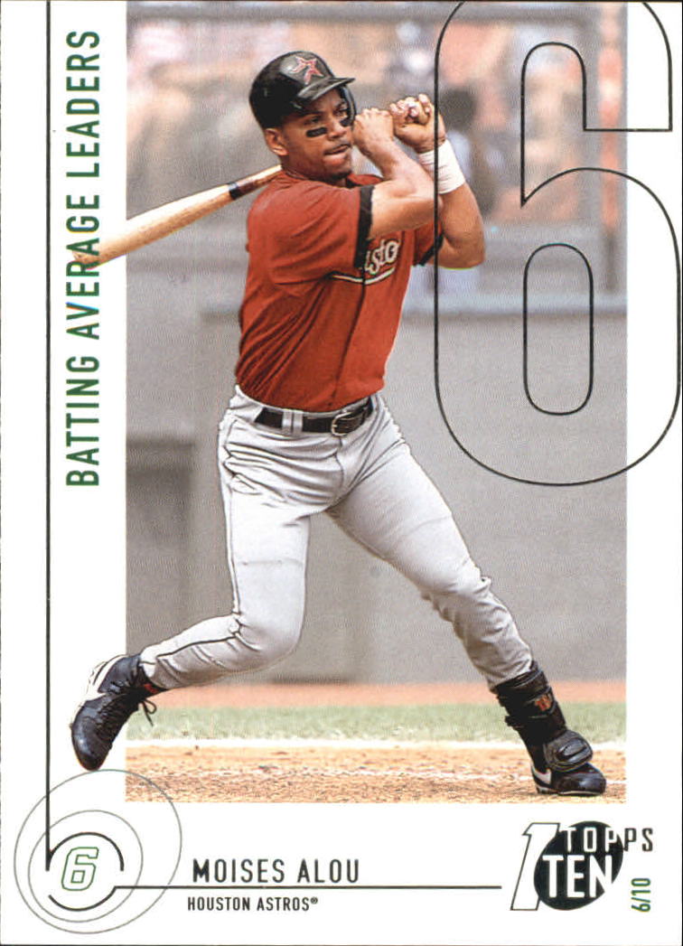 2002 Topps Ten #57 Moises Alou AVG