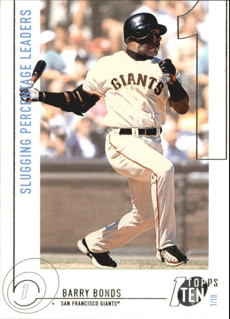 2002 Topps Ten #62 Barry Bonds SLG