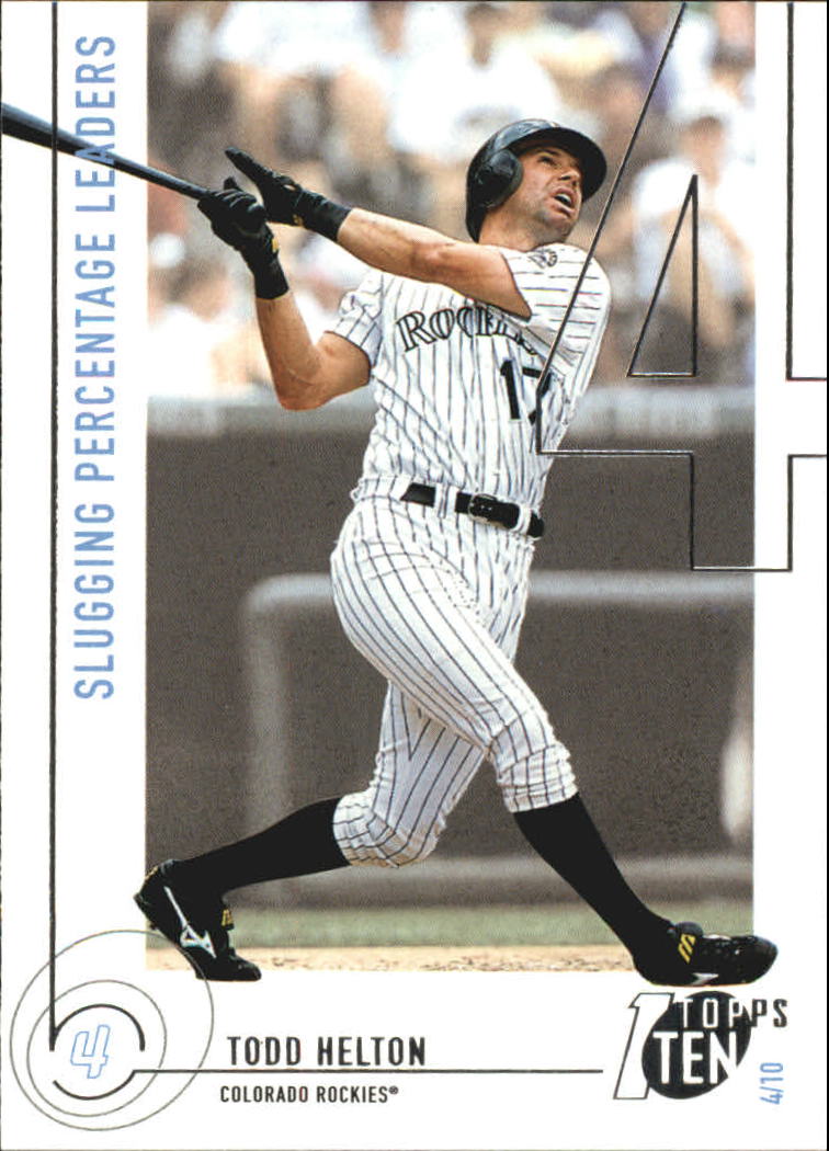 2002 Topps Ten #65 Todd Helton SLG