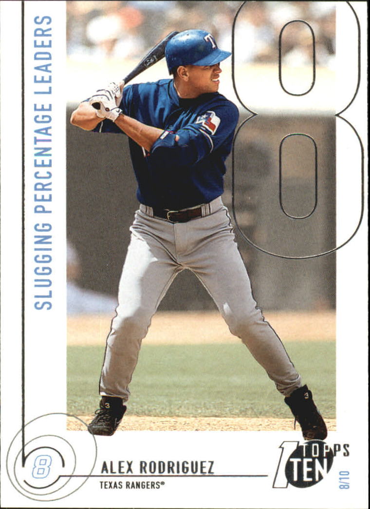 2002 Topps Ten #69 Alex Rodriguez SLG