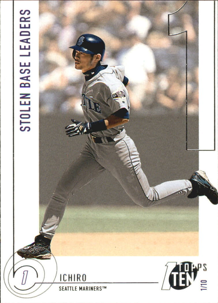 2002 Topps Ten #72 Ichiro Suzuki SB