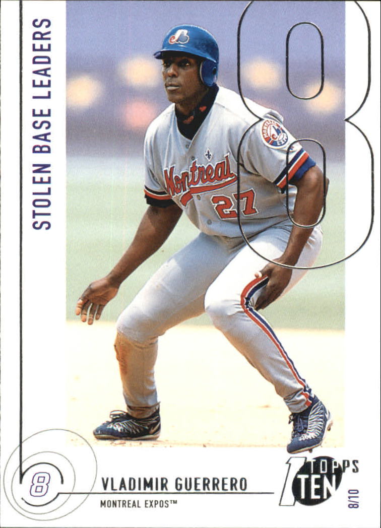 2002 Topps Ten #79 Vladimir Guerrero SB