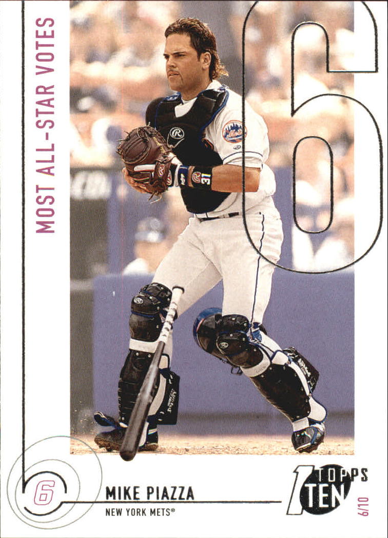 2002 Topps Ten #107 Mike Piazza AS VOTE