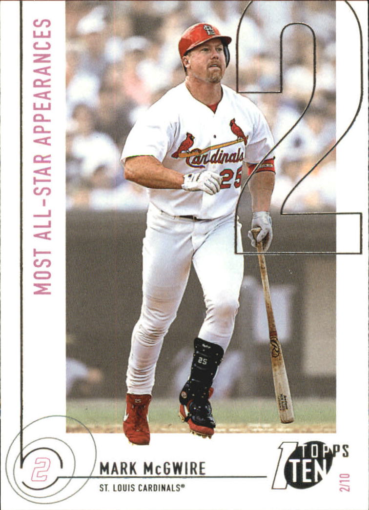 2002 Topps Ten #112 Mark McGwire AS APP