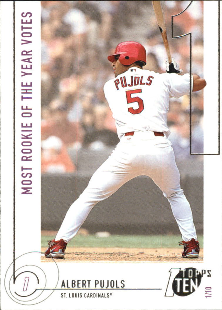 2002 Topps Ten #121 Albert Pujols ROY