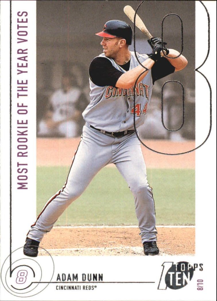 2002 Topps Ten #128 Adam Dunn ROY