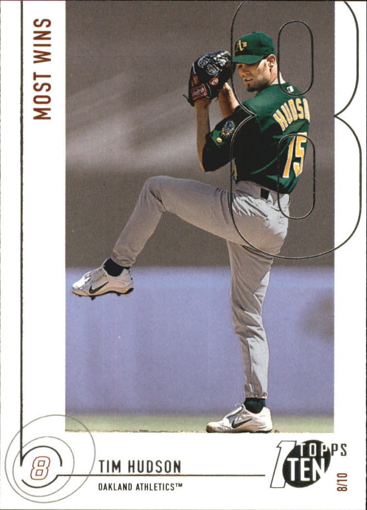 2002 Topps Ten #139 Tim Hudson WINS