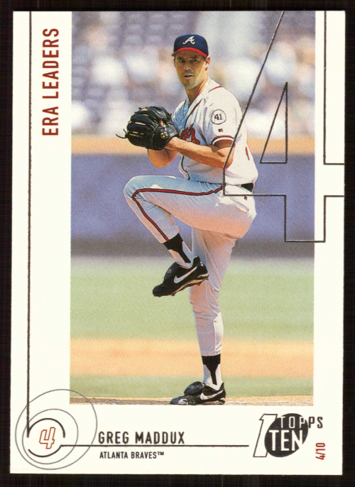 2002 Topps Ten #145 Greg Maddux ERA