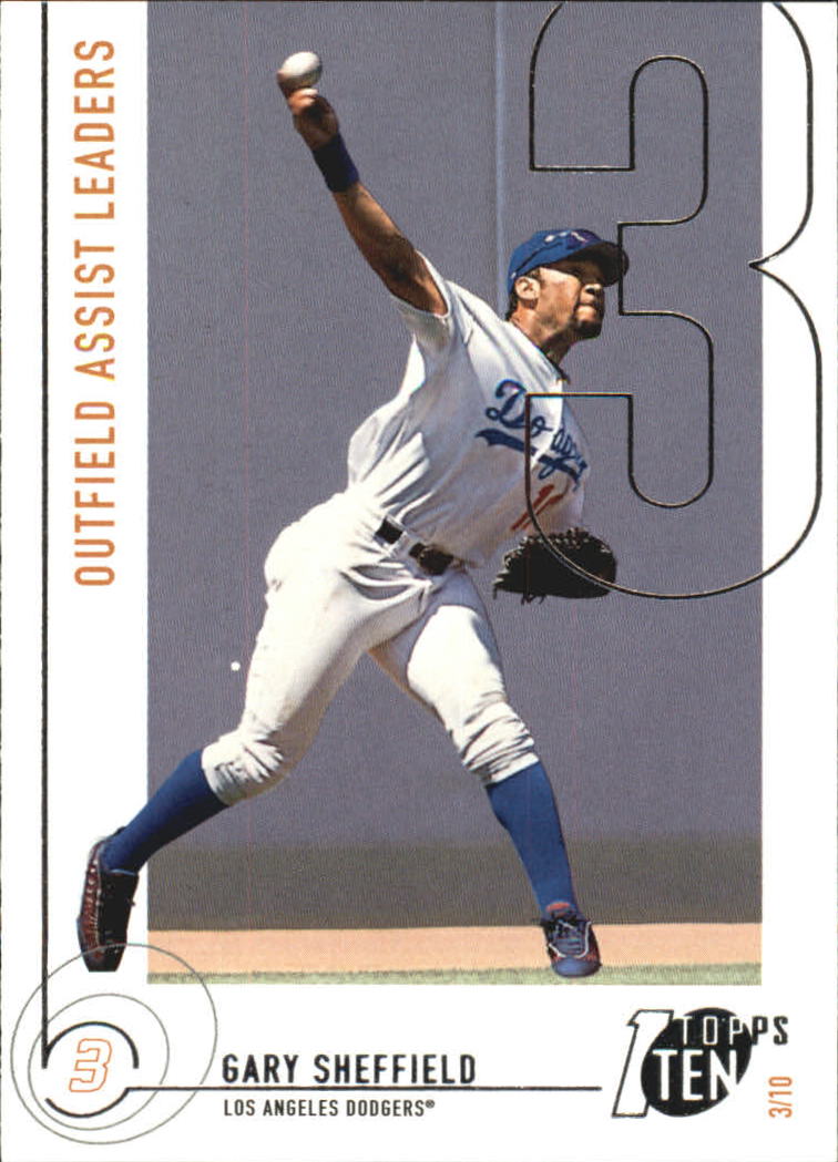 2002 Topps Ten #173 Gary Sheffield AST