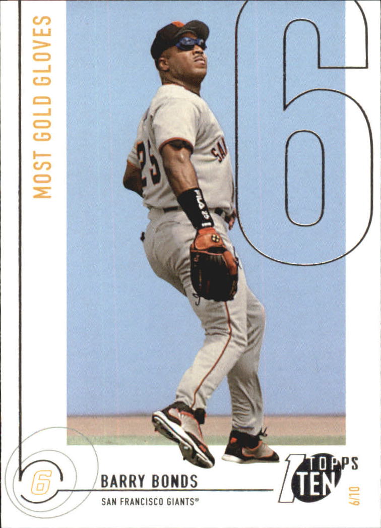 2002 Topps Ten #186 Barry Bonds GLV