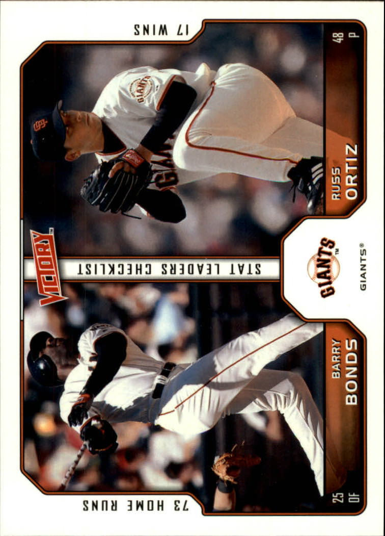 2002 Upper Deck Victory #381 B.Bonds/R.Ortiz