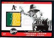 2002 Upper Deck Vintage Timeless Teams Game Jersey #JCH Catfish Hunter Jsy