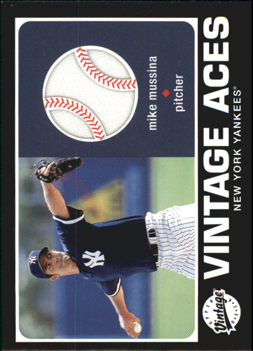 2002 Upper Deck Vintage Aces Game Jersey #AMMU Mike Mussina