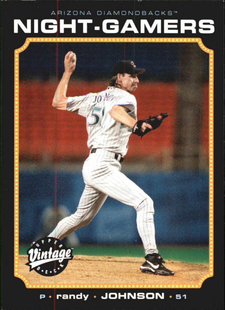 2002 Upper Deck Vintage Night Gamers #NG12 Randy Johnson
