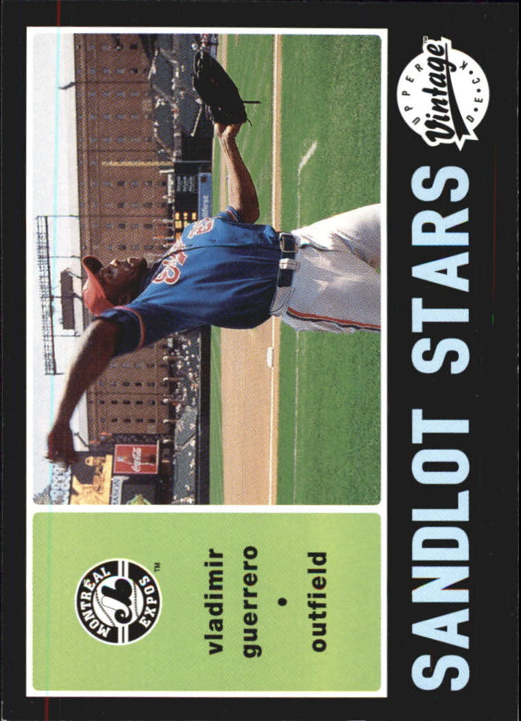2002 Upper Deck Vintage Sandlot Stars #SS12 Vladimir Guerrero